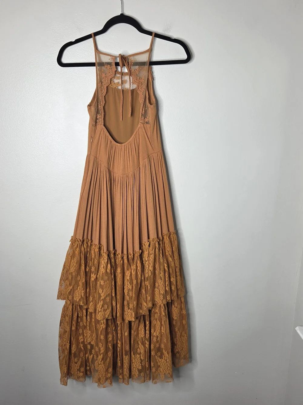 Joyfolie By Mia Joy Rust Colored Lace Dress
